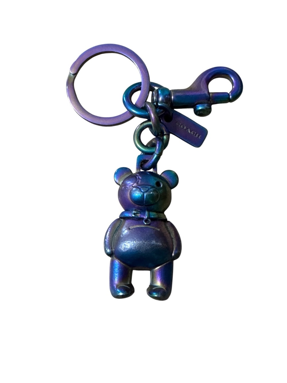 Coach Limited 3D Collectible Teddy Bear Hologram Handbag Charm Keychain